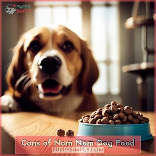 Cons of Nom Nom Dog Food