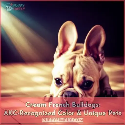 cream french bulldog