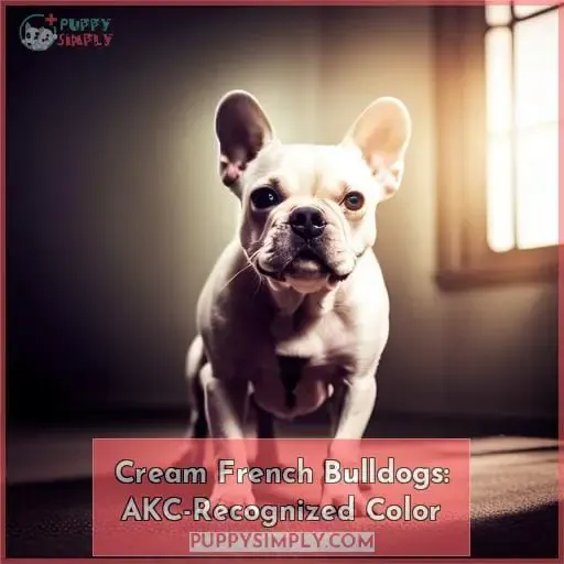 Cream French Bulldogs: AKC-Recognized Color
