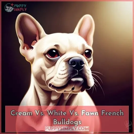 Cream Vs. White Vs. Fawn French Bulldogs