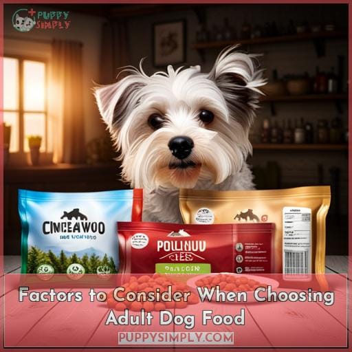 Factors to Consider When Choosing Adult Dog Food