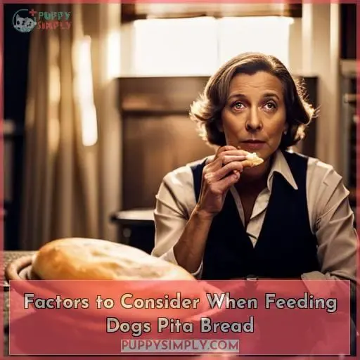 Factors to Consider When Feeding Dogs Pita Bread