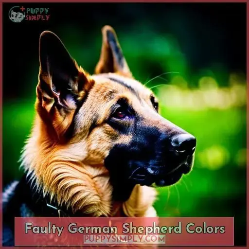 Faulty German Shepherd Colors