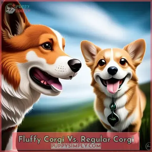 Fluffy Corgi Vs. Regular Corgi