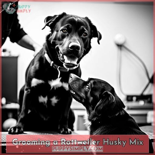 Grooming a Rottweiler Husky Mix