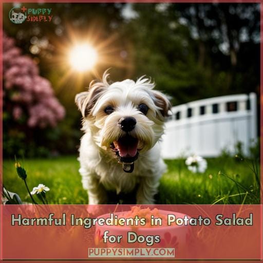 Harmful Ingredients in Potato Salad for Dogs