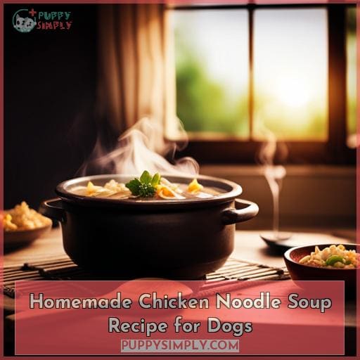 Homemade Chicken Noodle Soup Recipe for Dogs
