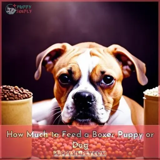 How Much to Feed a Boxer Puppy or Dog