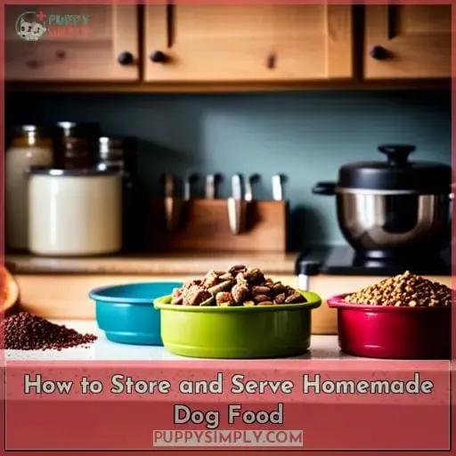 How to Store and Serve Homemade Dog Food