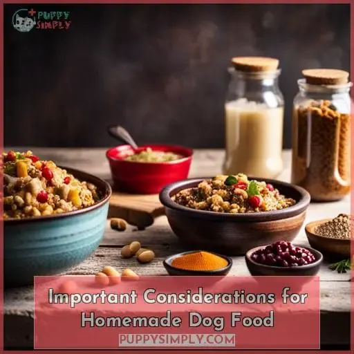 Important Considerations for Homemade Dog Food