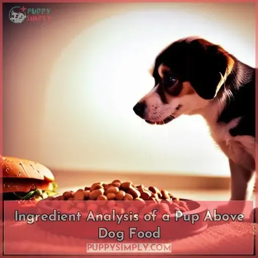 Ingredient Analysis of a Pup Above Dog Food