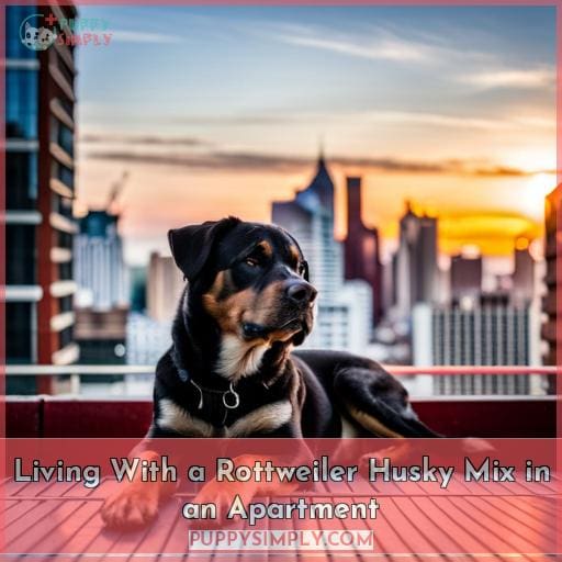 Living With a Rottweiler Husky Mix in an Apartment