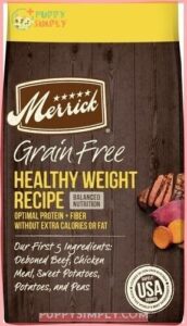 Merrick Grain-Free Healthy Weight Recipe 227232