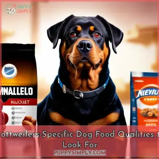 Rottweilers-Specific Dog Food Qualities to Look For