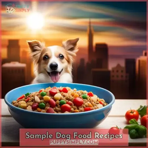 Sample Dog Food Recipes