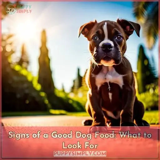 Signs of a Good Dog Food: What to Look For