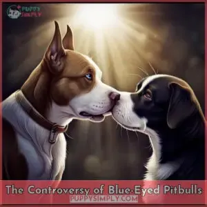 the controversy around the blue eyed pitbull