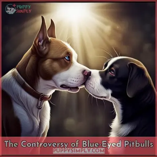 the controversy around the blue eyed pitbull