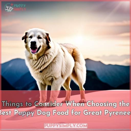 Things to Consider When Choosing the Best Puppy Dog Food for Great Pyrenees
