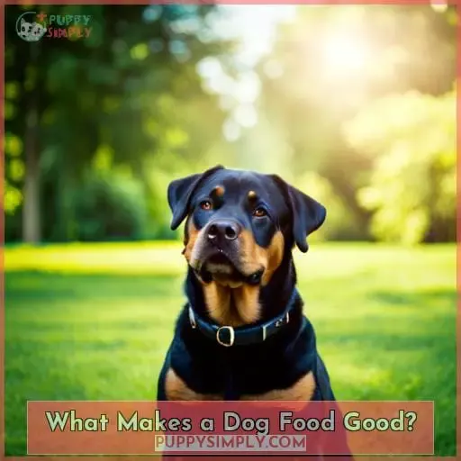 What Makes a Dog Food Good