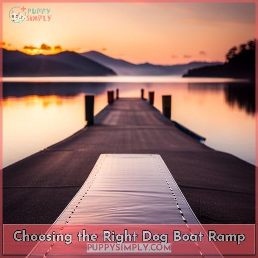 Choosing the Right Dog Boat Ramp