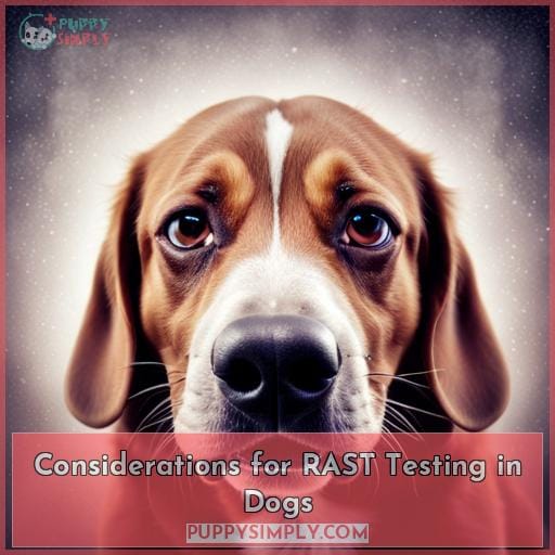 Considerations for RAST Testing in Dogs