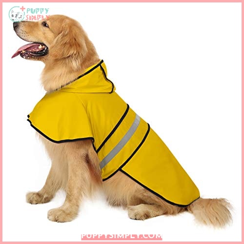 HDE Dog Raincoat Hooded Slicker