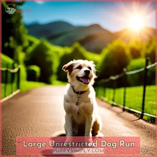 Large Unrestricted Dog Run