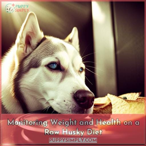 Monitoring Weight and Health on a Raw Husky Diet