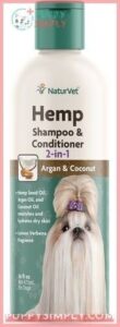 NaturVet Hemp 2-in-1 Dog Shampoo 188925