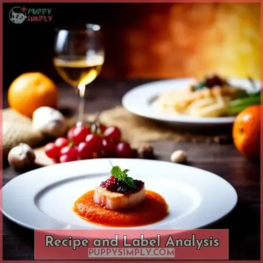 Recipe and Label Analysis