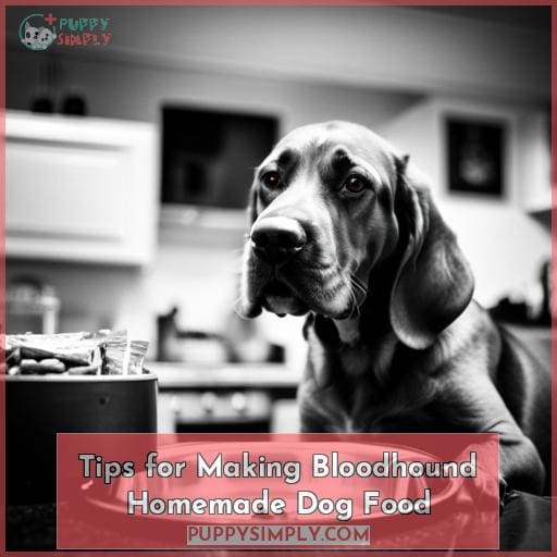 Tips for Making Bloodhound Homemade Dog Food