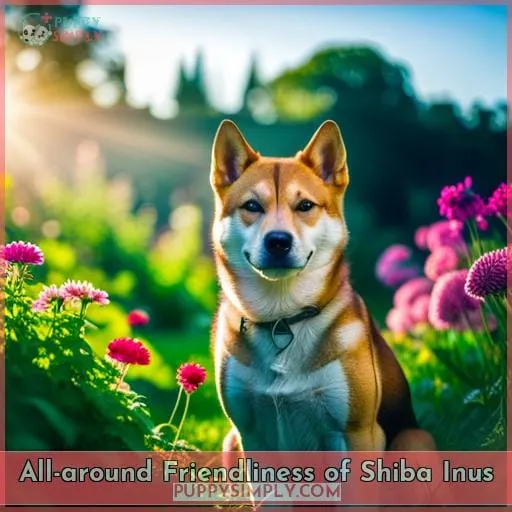 All-around Friendliness of Shiba Inus