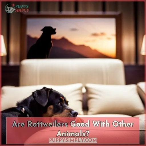 Are Rottweilers Good With Other Animals