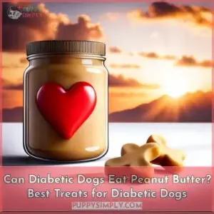 can diabetic dogs eat peanut butter