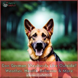 can german shepherds live outside