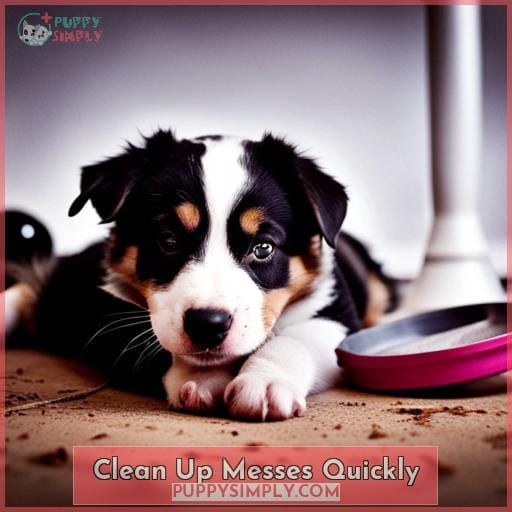 Clean Up Messes Quickly
