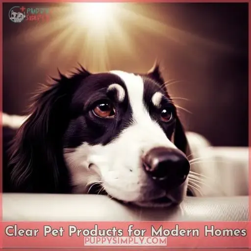 Clear Pet Products for Modern Homes