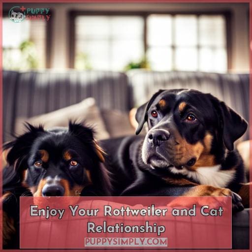 Enjoy Your Rottweiler and Cat Relationship