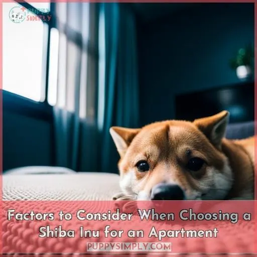 Factors to Consider When Choosing a Shiba Inu for an Apartment