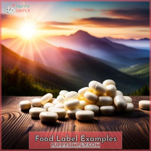 Food Label Examples