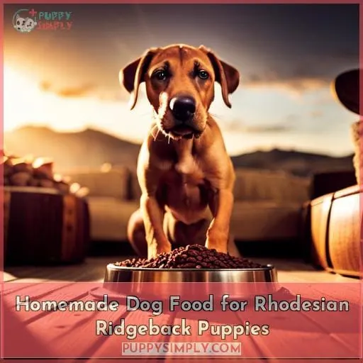 Homemade Dog Food for Rhodesian Ridgeback Puppies