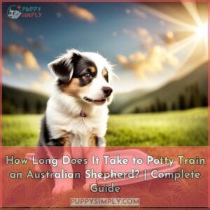 how long does it take to potty train an australian shepherd