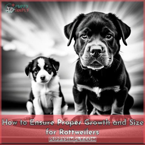 How to Ensure Proper Growth and Size for Rottweilers