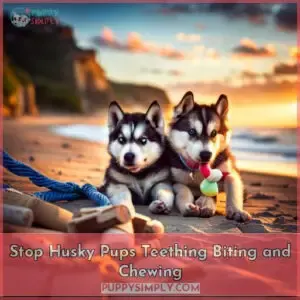 husky pups teething biting and chewing will it ever stop