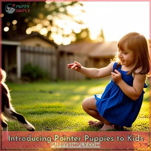 Introducing Pointer Puppies to Kids