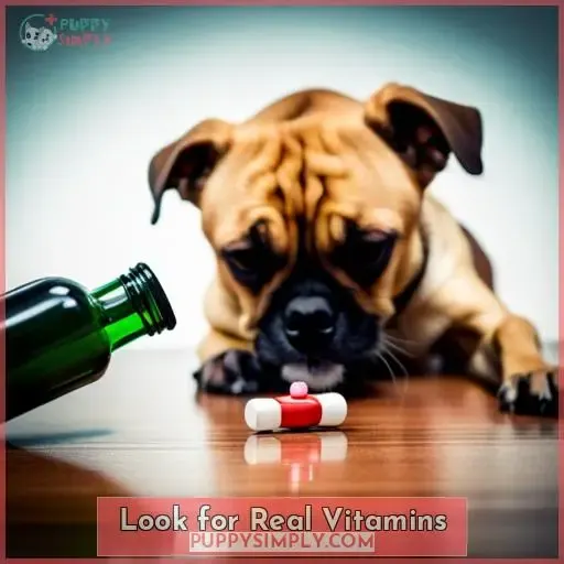 Look for Real Vitamins
