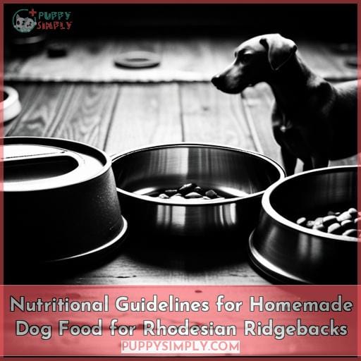 Nutritional Guidelines for Homemade Dog Food for Rhodesian Ridgebacks