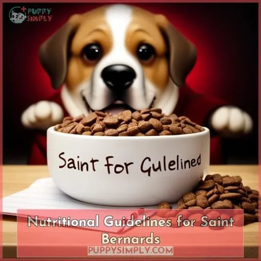 Nutritional Guidelines for Saint Bernards