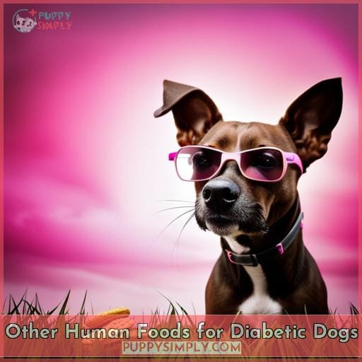 Other Human Foods for Diabetic Dogs